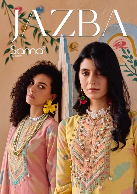 Jazba By Sadhana Hamp Linen Printed Dress Material Suppliers In India
